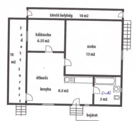 Eladó nyaraló, Nagymaros 1+1 szoba 36 m² 27.5 M Ft