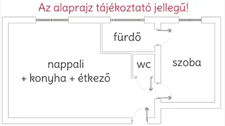 Eladó téglalakás, Budapest, IX. kerület 2 szoba 50 m² 44 M Ft