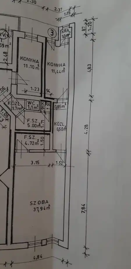 Eladó téglalakás, Vác 2 szoba 45.9 M Ft
